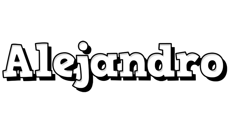 Alejandro snowing logo