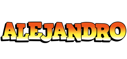 Alejandro sunset logo