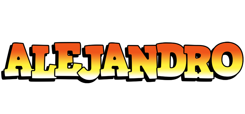 Alejandro sunset logo
