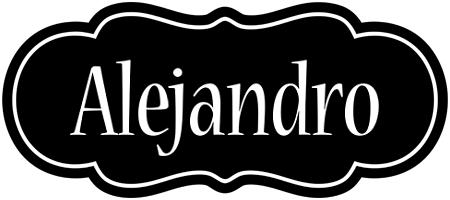 Alejandro welcome logo