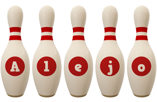 Alejo bowling-pin logo