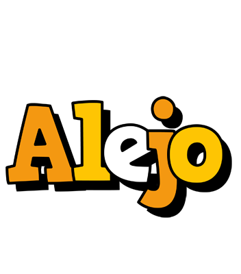 Alejo cartoon logo