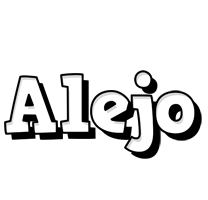 Alejo snowing logo