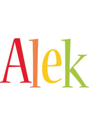 Alek birthday logo