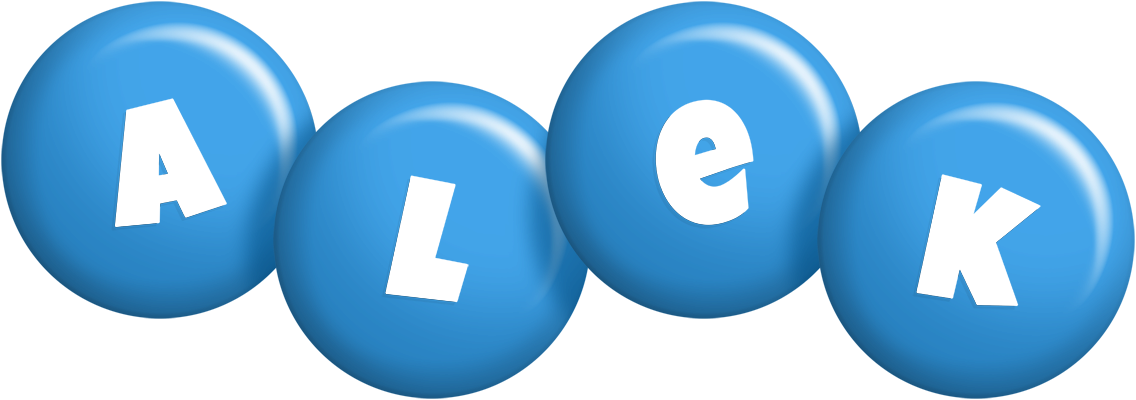 Alek candy-blue logo