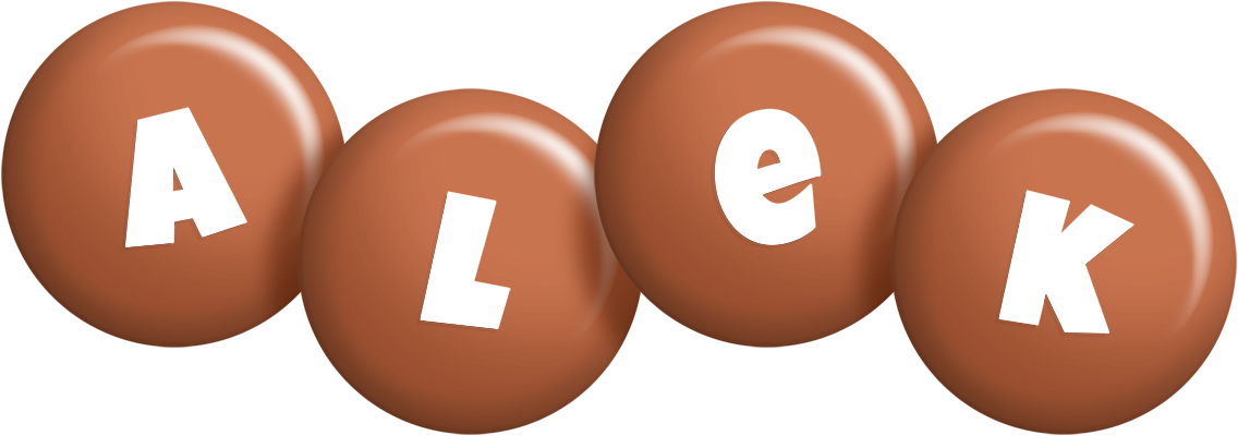 Alek candy-brown logo