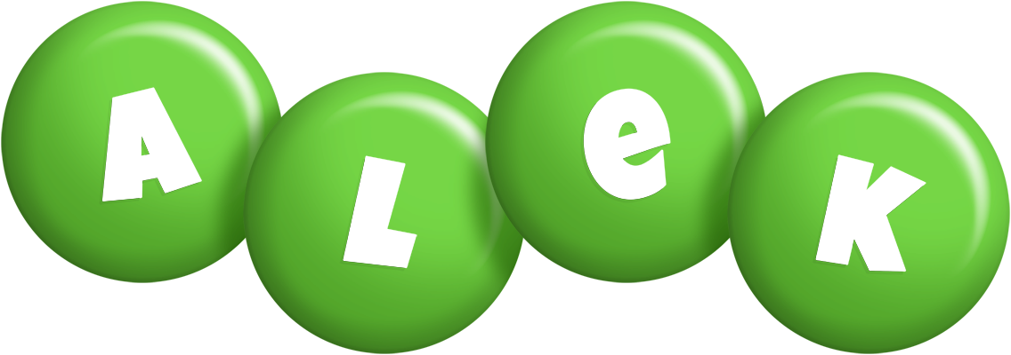 Alek candy-green logo