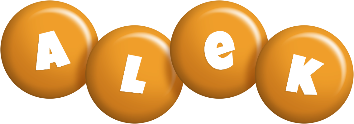 Alek candy-orange logo