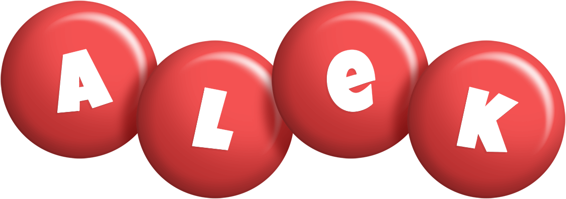 Alek candy-red logo