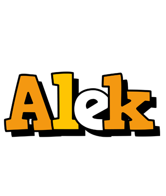 Alek cartoon logo