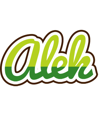 Alek golfing logo