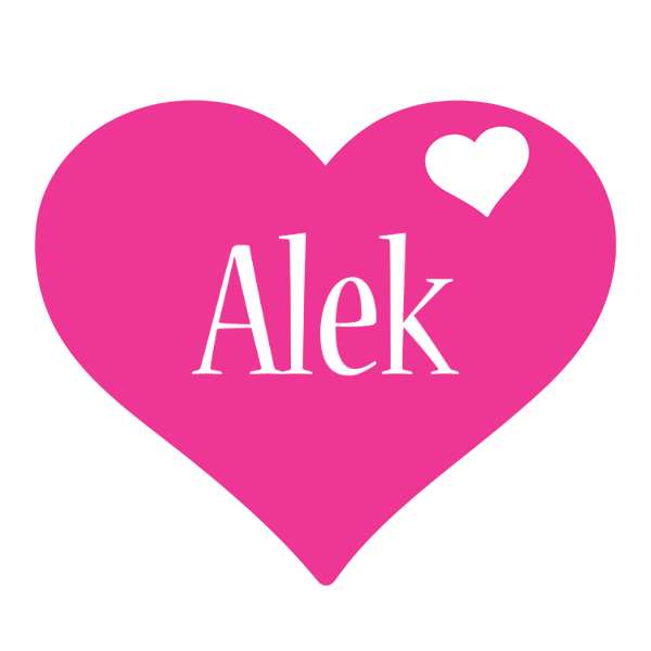 Alek love-heart logo