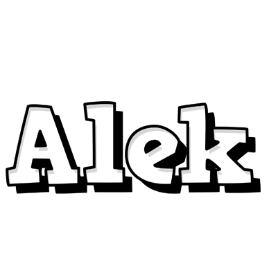 Alek snowing logo