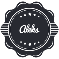 Aleks badge logo