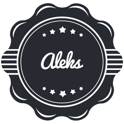 Aleks badge logo