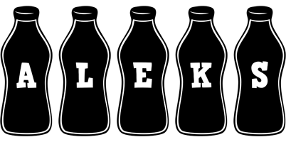 Aleks bottle logo