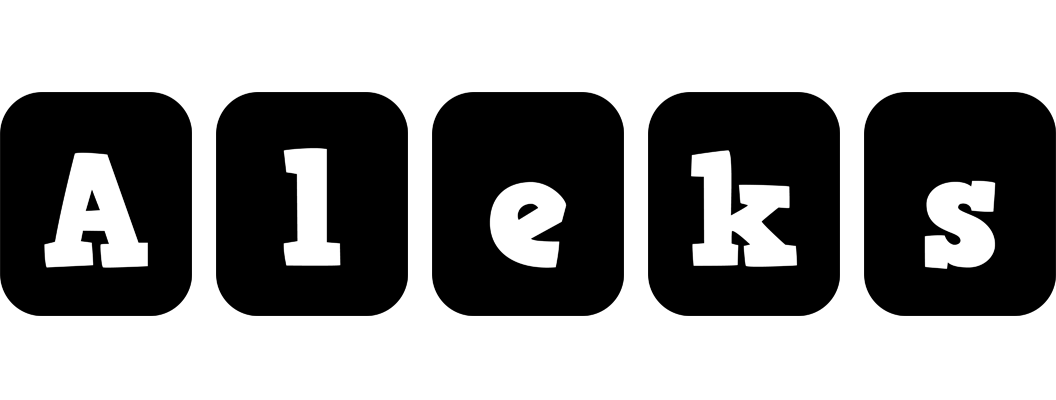 Aleks box logo