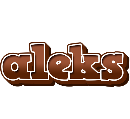 Aleks brownie logo