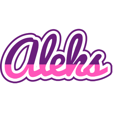 Aleks cheerful logo
