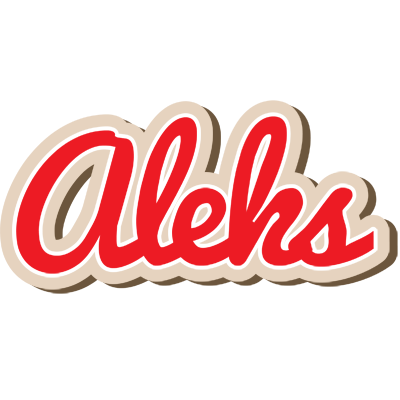 Aleks chocolate logo