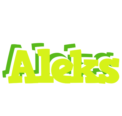 Aleks citrus logo
