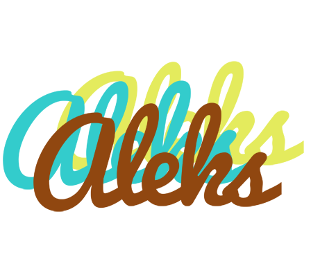 Aleks cupcake logo