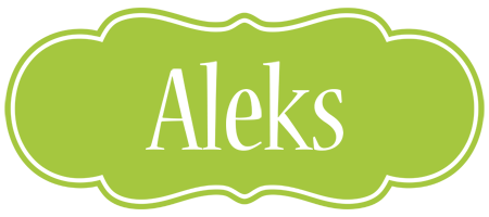 Aleks family logo