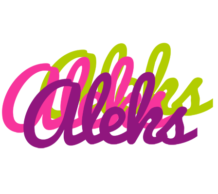 Aleks flowers logo