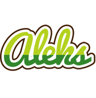 Aleks golfing logo