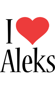 Aleks i-love logo