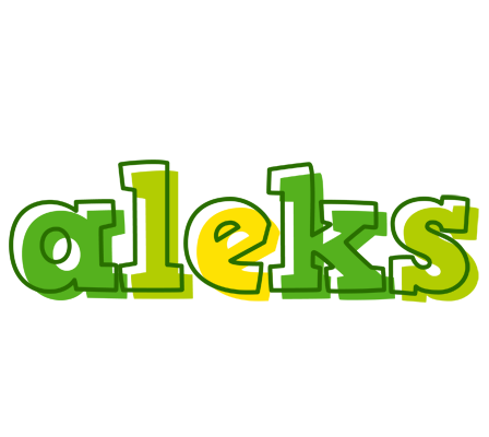 Aleks juice logo