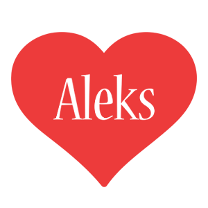 Aleks love logo