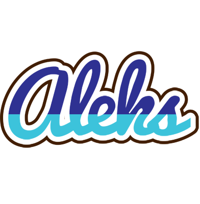 Aleks raining logo