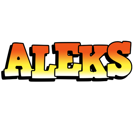 Aleks sunset logo