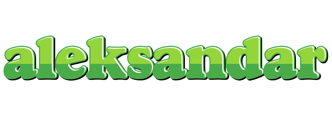 Aleksandar apple logo