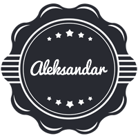 Aleksandar badge logo