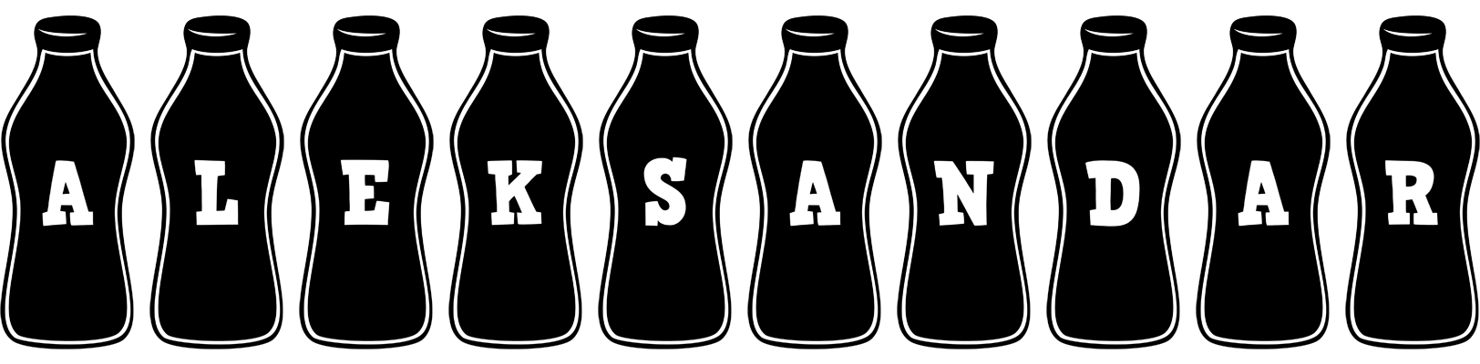 Aleksandar bottle logo