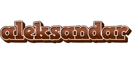 Aleksandar brownie logo