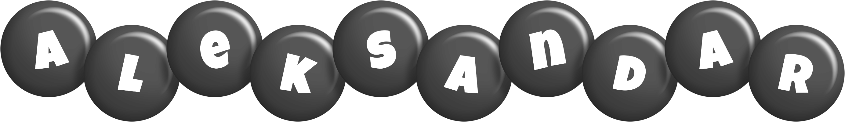 Aleksandar candy-black logo