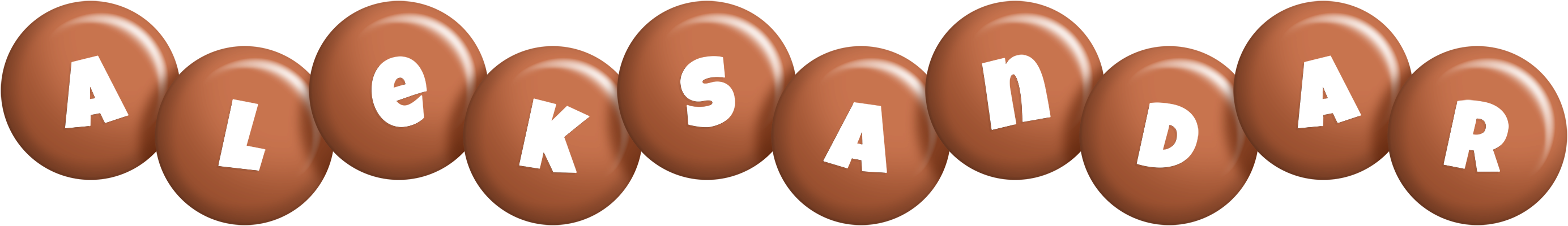 Aleksandar candy-brown logo