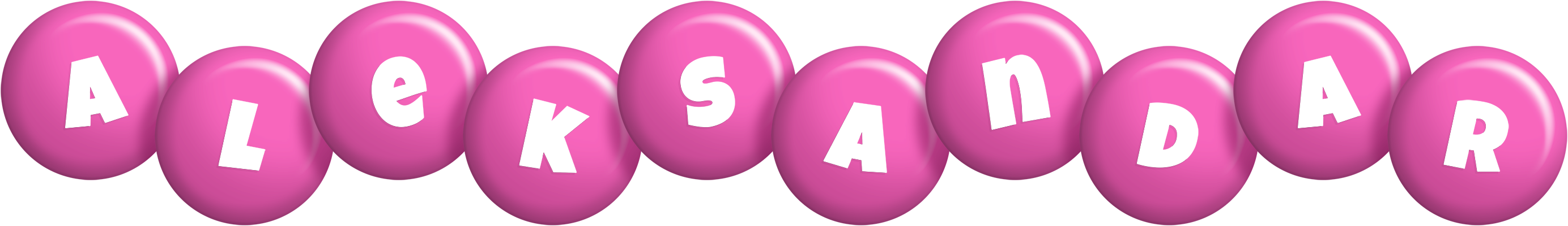 Aleksandar candy-pink logo
