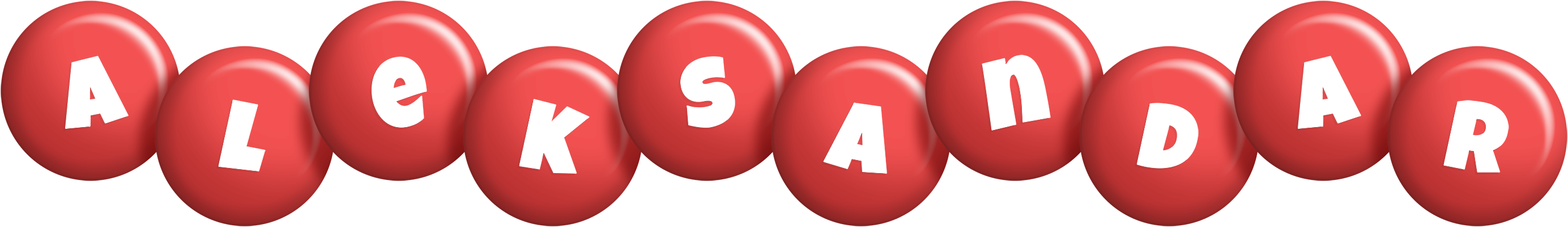 Aleksandar candy-red logo