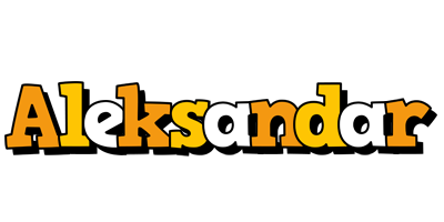 Aleksandar cartoon logo