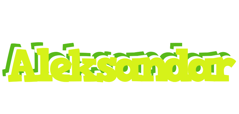 Aleksandar citrus logo