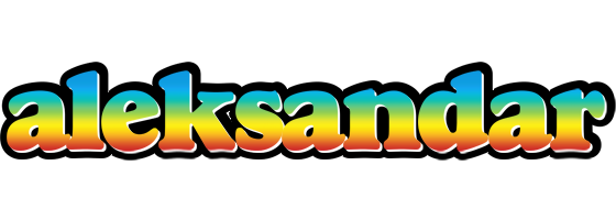 Aleksandar color logo