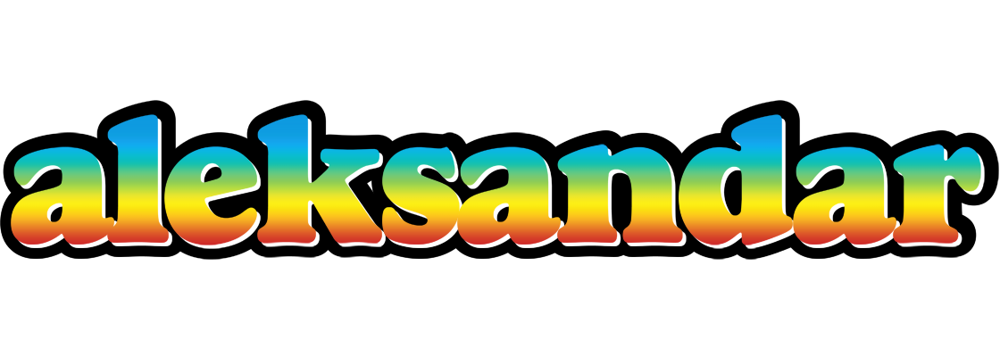 Aleksandar color logo