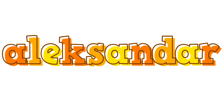 Aleksandar desert logo