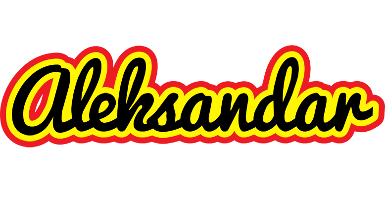 Aleksandar flaming logo