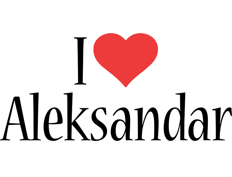 Aleksandar i-love logo