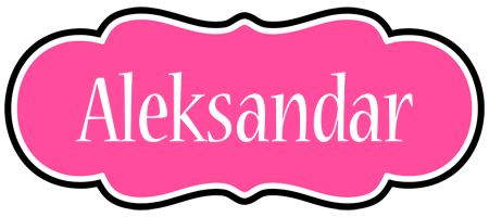 Aleksandar invitation logo